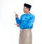 Muslim melayu male pointing up