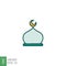 Muslim mosque domes icon