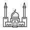 Muslim mosque icon