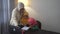 muslim mother help her daughter to study during home schooling