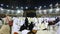 Muslim pilgrims from all over the world gathered to perform Umrah or Hajj at the Haram Mosque