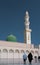 Muslim pilgrims at the compound of Nabawi mosque, Medina Saudi Arabia