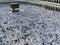 Muslim pilgrims get ready for evening prayers in Mecca, Saudi Arabia.