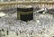 Muslim pilgrims in white cloth in Makkah, Saudi Arabia.