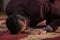Muslim praying peacefuly