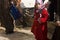 Muslim schoolgirl on the Temple Mount