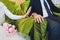 Muslim wedding rite. Bride and groom sitting on the floor in the moqsue. Muslim Wedding prayers. Nikah.