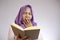 Muslim Woman Looks Tired and Sleepy when Learning or Reading Book