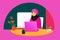A Muslim woman working on laptop.Breaking Barriers. Empowering Muslim Women in the Digital World. Generative AI