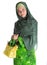 Muslim Woman With Yellow Handbag IV