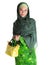 Muslim Woman With Yellow Handbag VI