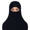 Muslim womanl in niqab