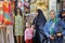 Muslim women stroll through the Tehran Grand Bazaar, Iran.