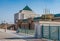 Muslims visiting the mausoleum of Mohammed V and and Hassan II in Rabat.