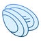 Mussel flat icon. Shell blue icons in trendy flat style. Seafood gradient style design, designed for web and app. Eps 10