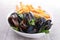 Mussel and french fries