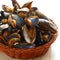 Mussels in basket