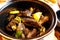 Mussels mariniere, french style cuisine in Paris