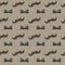 Mustache, Bow tie seamless patterns. Father`s Day holiday concept repeating texture, endless background. Vector