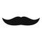 Mustache chevron icon, simple style.