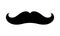 Mustache icon. Vector moustache vintage shape symbol