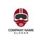 Mustache riders, mustache helmet design concept for logo icon template driver, automotive logos, etc.
