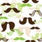 Mustache seamless pattern