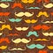 Mustache seamless pattern