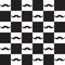 Mustache seamless pattern