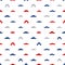 Mustache Vector Seamless Pattern. November Holiday Wrapping.