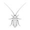 Mustachioed cockroach. Vector illustration in cartoon style on a white background.