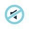 mute button icon. Vector illustration decorative design