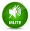 Mute elegant green round button