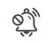 Mute sound icon. Silence bell sign. Vector