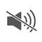 Mute sound icon vector, filled flat sign. Speaker mute symbol, logo illustration. Volume off icon. EPS 10.