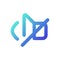 Mute sound pixel perfect gradient linear ui icon