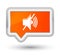 Mute volume icon prime orange banner button