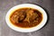 Mutton Bhuna, vindaloo, rogan josh, karahi, korma masala gravy served in dish isolated on background top view of bangladesh food