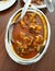 Mutton curry with salad, traditional bengali lunch items