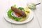 Mutton seekh kabab kebab sandwich