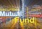 Mutual fund background concept glowing