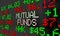 Mutual Funds Stock Tickers Scrolling Investment Options 3d Illus