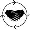 Mutual help icon