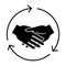 Mutual help icon