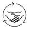 Mutual help icon