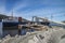 Mv Falknes load gravel at Bakke harbor