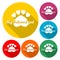 My beloved pet, Vector logo design template for pet shops - Illustration