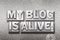 My blog is alive metallic