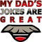My dad`s jokes are great vector image for father`s day or birthday gifts