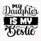 My Daughter Is My Bestie, Typography design